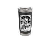The Seamstress Tarot Card Gothic Skeleton Halloween Stainless Steel Insulated Tumbler