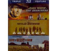 THE SEARCHERS/THE WILD BUNCH/HOW THE WEST WAS WON NEW REGION 1 BLU-RAY