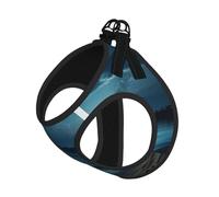 The Seaside at Night Dog Harness - Equipped with Reflective Straps and Quick Release Buckles - Suitable for Small Cats and Dogs