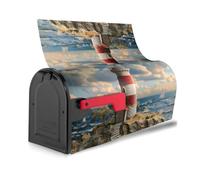 The Seaside Lighthouse Print Fashion mailbox cover Magnetic Mailbox Cover Waterproof Unique Easy Installation
