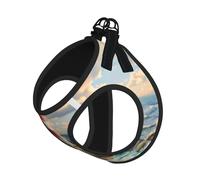 The Seaside Lighthouse Print Reflective No Choke Pet Vest Harness,Adjustable Soft Padded Dog Harness With Easy Control Handle