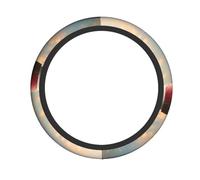 The Seaside Lighthouse Print Steering Wheel Cover Soft All Cars Trucks Non-Slip Comfort Holiday Season Driving