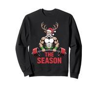The Season Muscle Reindeer Fitness Enthusiasts Christmas Sweatshirt