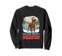 The Season Xmas Santa Irish Setter Hunting Duck Cute Hunter Sweatshirt