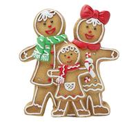 The Seasonal Gift Co - LED Gingerbread Family 34.5cm - Illuminated Decorative Figurine - Santa & Friends - Whimsical Christmas Home Decor & Homeware Gifting Present for Xmas, Festive Season & Noel.