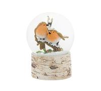 The Seasonal Gift Co - Robin Snow Globe - 13cm - Festive Seasonal Birds Snowdome - Whimsical Christmas Home Decor & Homeware Gifting Present for Xmas, Festive Season & Noel.