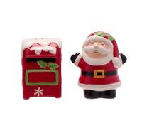The Seasonal Gift Co - Santa & Post Box Christmas Salt & Pepper Shakers - Festive Xmas Gifting & Homeware for Xmas Presents, Stocking Fillers & Dining - Holiday Dining Room Home Decor.