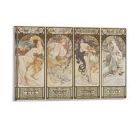 (The Seasons) - Automne (Winter, Spring, Summer, Autumn) - by Alfons Mucha Poster Canvas Art Poster And Wall Art Picture Print Modern Family Decor Posters 12x18inch(30x45cm)