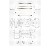 The Secret Cover Notebook - White Edition: 5x5 Graph Paper and Quad Ruled Grid Notebook with a Secret Puzzle on the Cover | 7x10 Inch, 100 Blank Pages for Mathematics, Science, and Technical Drawings