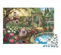 The Secret Garden Morning Wooden Jigsaw Puzzle Waterproof 1000 Piece Puzzles for Adults Challenging And Brainteasing Educational Games
