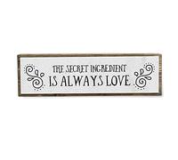 The Secret Ingredient is Always Love - Handmade Metal Wood Love Sign - Lake Home Decor Art - I Love You Sign - Love Decor