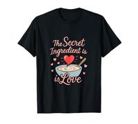 The Secret Ingredient is Love Baking BBQ Chef novelty Design T-Shirt