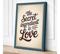 The Secret Ingredient Vintage Canvas Wall Art Print 24x16 Inch