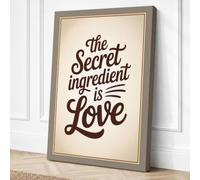 The Secret Ingredient Vintage Canvas Wall Art Print 24x16 Inch