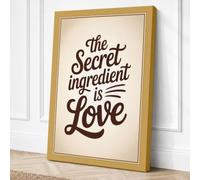 The Secret Ingredient Vintage Canvas Wall Art Print 30x20 Inch
