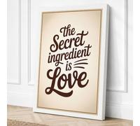 The Secret Ingredient Vintage Canvas Wall Art Print 36x24 Inch