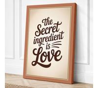 The Secret Ingredient Vintage Canvas Wall Art Print 36x24 Inch