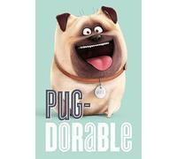 The Secret Life of Pets Pug-Dorable Maxi Poster, Wood, Multi-Colour, 91.5x61x0.02 cm
