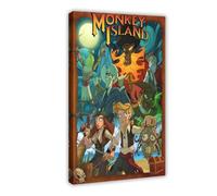 The Secret Of Monkey Island Poster Canvas Poster Bedroom Decor Landscape Office Room Decor Gift 12x18inch(30x45cm)