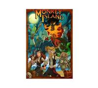The Secret Of Monkey Island Poster Canvas Poster Bedroom Decor Landscape Office Room Decor Gift 12x18inch(30x45cm)