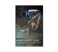 The Secret Of Monkey Island Poster Canvas Poster Bedroom Decor Landscape Office Room Decor Gift 16x24inch(40x60cm)
