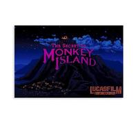 The Secret Of Monkey Island Poster Canvas Poster Bedroom Decor Landscape Office Room Decor Gift 24x36inch(60x90cm)