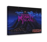 The Secret Of Monkey Island Poster Canvas Poster Bedroom Decor Landscape Office Room Decor Gift 24x36inch(60x90cm)