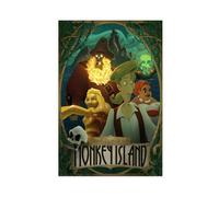 The Secret Of Monkey Island Poster Canvas Poster Bedroom Decor Landscape Office Room Decor Gift 24x36inch(60x90cm)