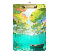 The Secret Realm Under The Water Lily Leaves A4 Organizer with clipboard Acrylic Cute for Nursing Student Trade Quest Size 9 x 12