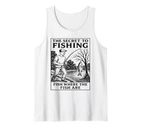 The Secret To Fishing - Fish Where The Fish Are Funny Tank Top