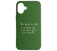 The Secret to Life Margarita Recipe Shirt Case for iPhone 16 Plus