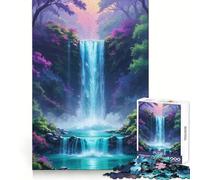 The Secret Waterfall Oasis 1000 Piece Jigsaws for Teenagers Puzzle Wise Think Toy Simple Fun Tight Cut Santa Wish Pick (38x52cm)