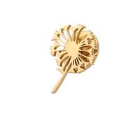 The seed of a Dandelion Blowball Brooch Stainless steel Bow Button Suit Badge Men's Women's Gifts, One Size, Stainless Steel, gem na