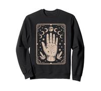 The Seer’s Hand Gothic Palmistry Occult Moon Phases Sweatshirt