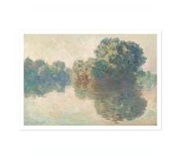 The Seine At Giverny Claude Monet Art Print, Classic Art Painting Poster, Impressionism Art Exhibition Modern Wall Art, Minimalist Home Decor Picture Artwork, A4 (Print Only) - 29.7x21cm