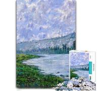 The Seine at Vetheuil Adult Wooden Puzzle | New Year gift for puzzle lovers: tabletop activity for adults over several sessions.