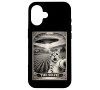The Selfie Cat Tarot Card UFO Alien Sci Fi Parody Invasion Case for iPhone 16