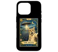 The Selfie Cat Tarot Card UFO Alien Sci Fi Parody Invasion Case for iPhone 16 Pro
