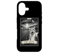 The Selfie Cat Tarot Card UFO Invasion Alien Cat Lover Case for iPhone 17