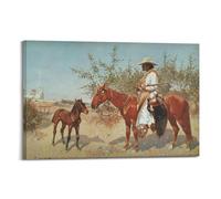 The Sentinel by Frederic Remīngtōn Painting Art Poster Canvas Wall Art Picture Prints Hanging Photo Idea Decor 24x36inch(60x90cm)