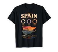 The Sequence Total Solar Eclipse 2026 Spain Three Eclipses T-Shirt