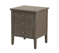 The Serene Collection Three Drawer Bedside Table