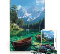 The Serene Mountain Lake Jigsaw Puzzles 1000 Pieces for Adults Reason Skill Toy Calm Relax Exact Cut Heartfelt Gift (38x52cm)
