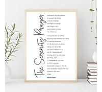 The Serenity Prayer Bible Verse Quote Poster Christian Wall Art Canvas Print Scripture Painting Bedroom Living Room Wall Decor 60X80Cm Unframed