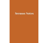 The Sermon Notes Journal: Brown