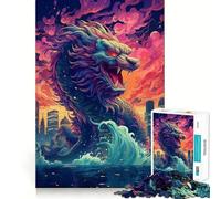 The Serpent Sea Guardian Jigsaw Puzzles for Adults 1000 Pieces Brain Challenge Toy Quiet Fun Precise Cut Wall Art Decor (50x75cm)