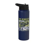The serpent's Embrace - Herpetologist Snake Stainless Steel Insulated Water Bottle