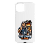 The Server Is Fine IT Support Humor Case for iPhone 15 Plus