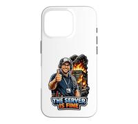 The Server Is Fine IT Support Humor Case for iPhone 16 Pro