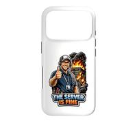 The Server Is Fine IT Support Humor Case for iPhone 17 Pro